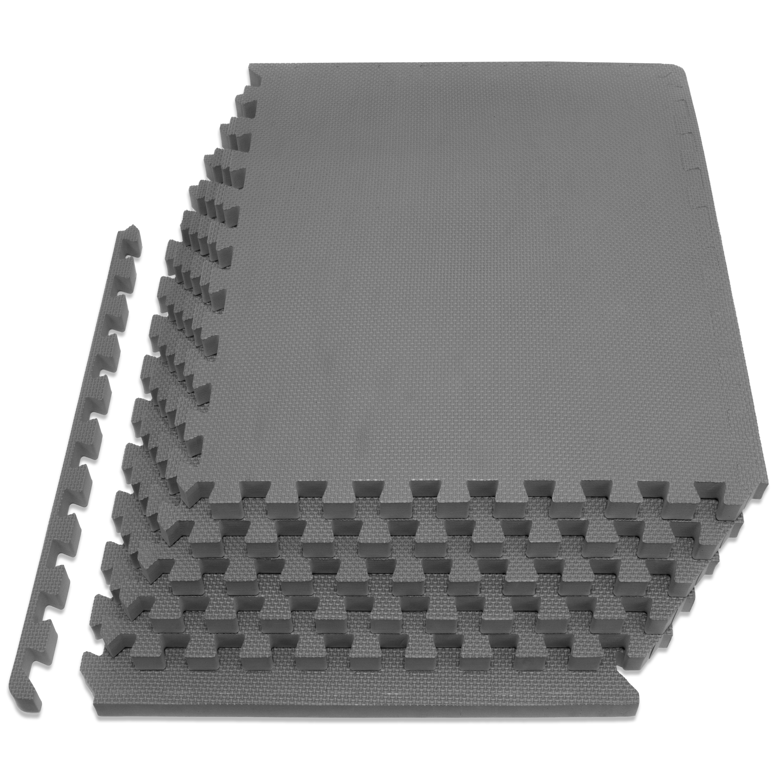 ProsourceFit Puzzle Exercise Mat, 1/2" Thick EVA Foam Interlocking