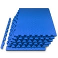 thumbnail image 1 of ProsourceFit Exercise Puzzle Mat ½ or 1-in with Non-Slip Traction on Checkered Surface, 1 of 7