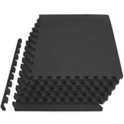 ProsourceFit Extra Thick Puzzle Exercise Mat 3/4 EVA Foam Tiles
