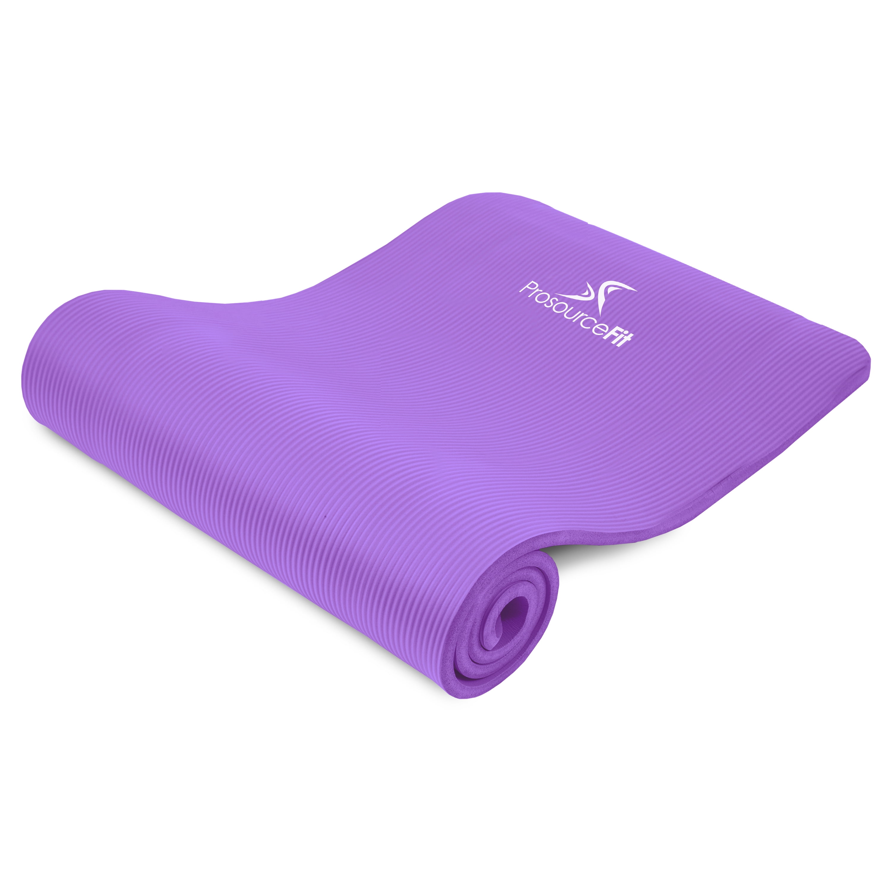 ProsourceFit Extra Thick Yoga and Pilates Mat 1/2in, Purple