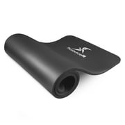 ProsourceFit Extra Thick Yoga and Pilates Mat 1/2-inch or 1-inch Thick for Fitness 71”L x 24”W