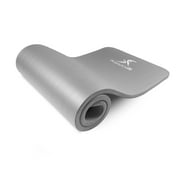 ProsourceFit Extra Thick Yoga and Pilates Mat  1-in, 71”L x 24”W Grey