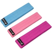 ProsourceFit Fabric Loop Resistance Band Set, Blue/Pink/Purple