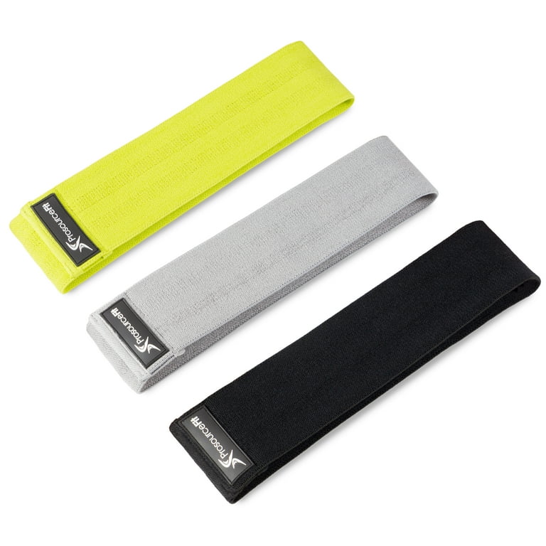 ProsourceFit Fabric Loop Resistance Bands Set for Fitness Training Multi Color