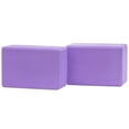 thumbnail image 1 of ProsourceFit Foam Yoga Blocks Set of 2, High Density EVA Foam 4x6x9, 1 of 7