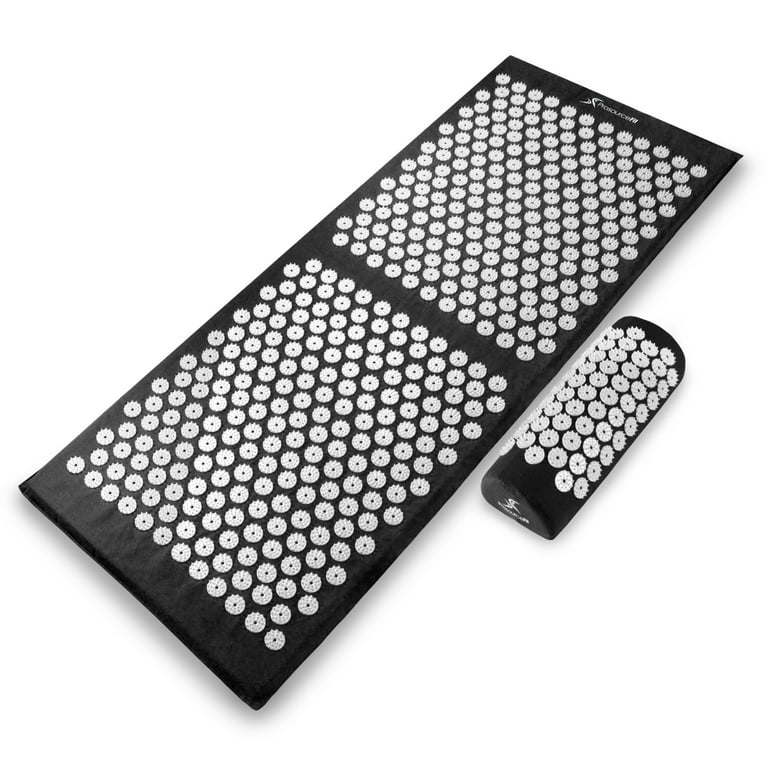 ProsourceFit Acupressure Mat and Pillow Set for Back Neck Pain Relief and Muscle Relaxation