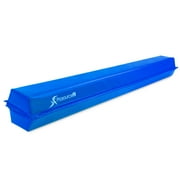 ProsourceFit Gymnastics Balance Beam, 9ft Long Folding Floor Beam, Blue