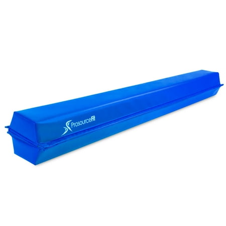 ProsourceFit Gymnastics Balance Beam, 9ft Long Folding Floor Beam, Blue