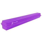 ProsourceFit Gymnastics Balance Beam, 9ft Long Folding Floor Beam, Purple