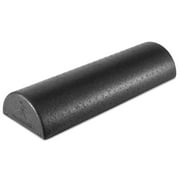 ProsourceFit High Density Half Round Foam Roller 18x3-in, Black