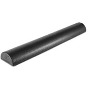 ProsourceFit High Density Half-Round Foam Rollers 12 , 18, 36 Black