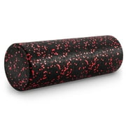 ProsourceFit High Density Speckled Black Foam Roller for Myofascial Release, Trigger Point Massage, and Muscle Therapy