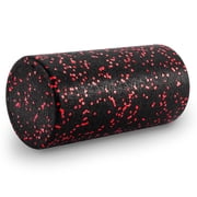 ProsourceFit High Density Speckled Black Foam Roller for Myofascial Release, Trigger Point Massage, and Muscle Therapy