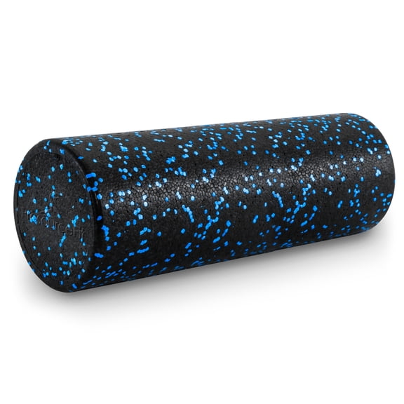 ProsourceFit High Density Speckled Black Foam Roller for Myofascial Release, Trigger Point Massage, and Muscle Therapy