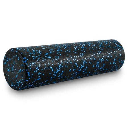 ProsourceFit High Density Speckled Black Foam Roller for Myofascial Release, Trigger Point Massage, and Muscle Therapy