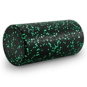 ProsourceFit High Density Speckled Black Foam Roller for Myofascial Release, Trigger Point Massage, and Muscle Therapy