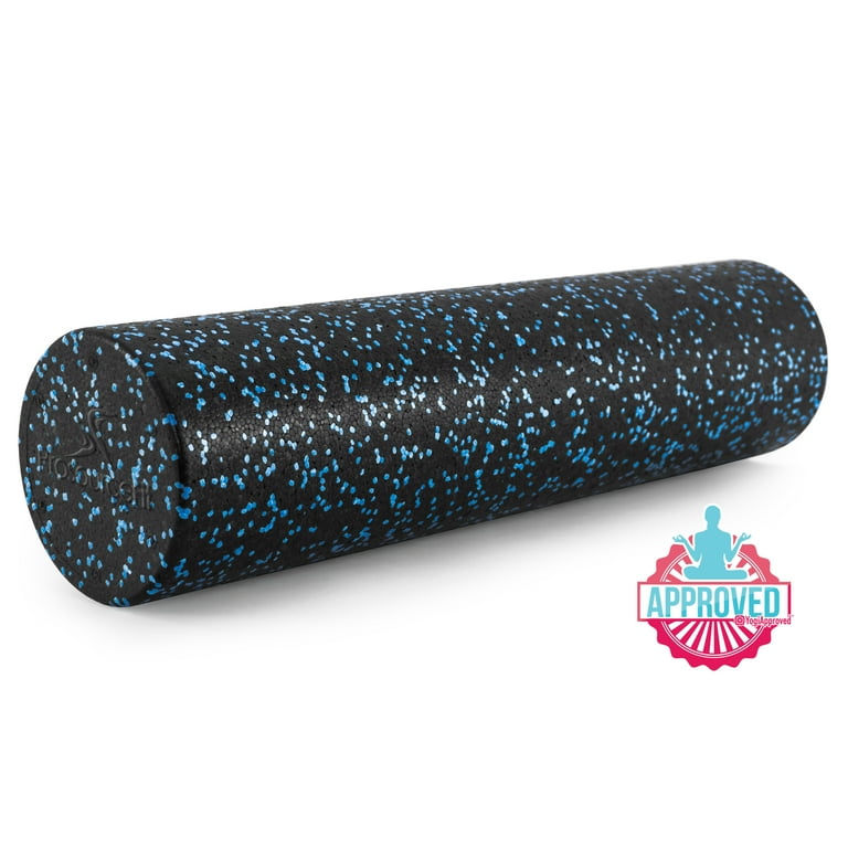 ProsourceFit High Density Speckled Black Foam Roller for Myofascial Release Trigger Point Massage and Muscle Therapy