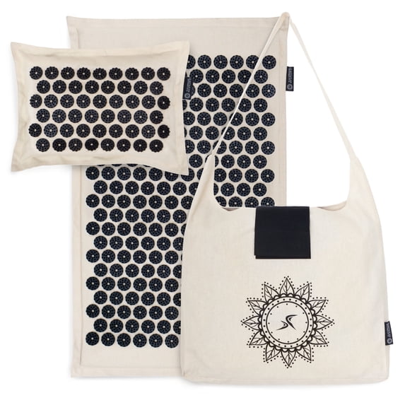 ProsourceFit Ki Acupressure Mat and Pillow Set for Relieving Back/Neck Pain