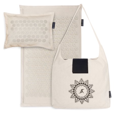 ProsourceFit Ki Acupressure Mat and Pillow Set for Relieving Back/Neck Pain