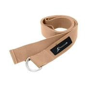 ProsourceFit Metal D-Ring 8 Ft Yoga Strap for Support & Stretching