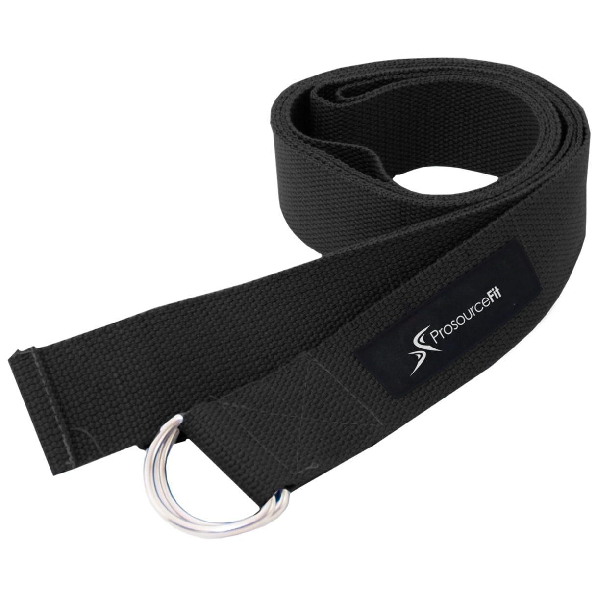 ProsourceFit Metal D-Ring 8 Ft Yoga Strap for Support & Stretching 