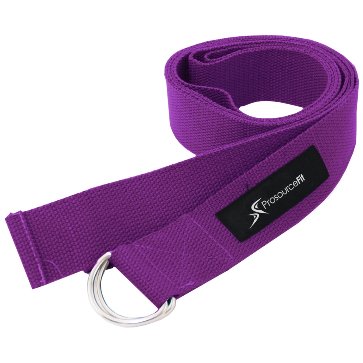 ProsourceFit Metal D-Ring 8 Ft Yoga Strap for Support & Stretching