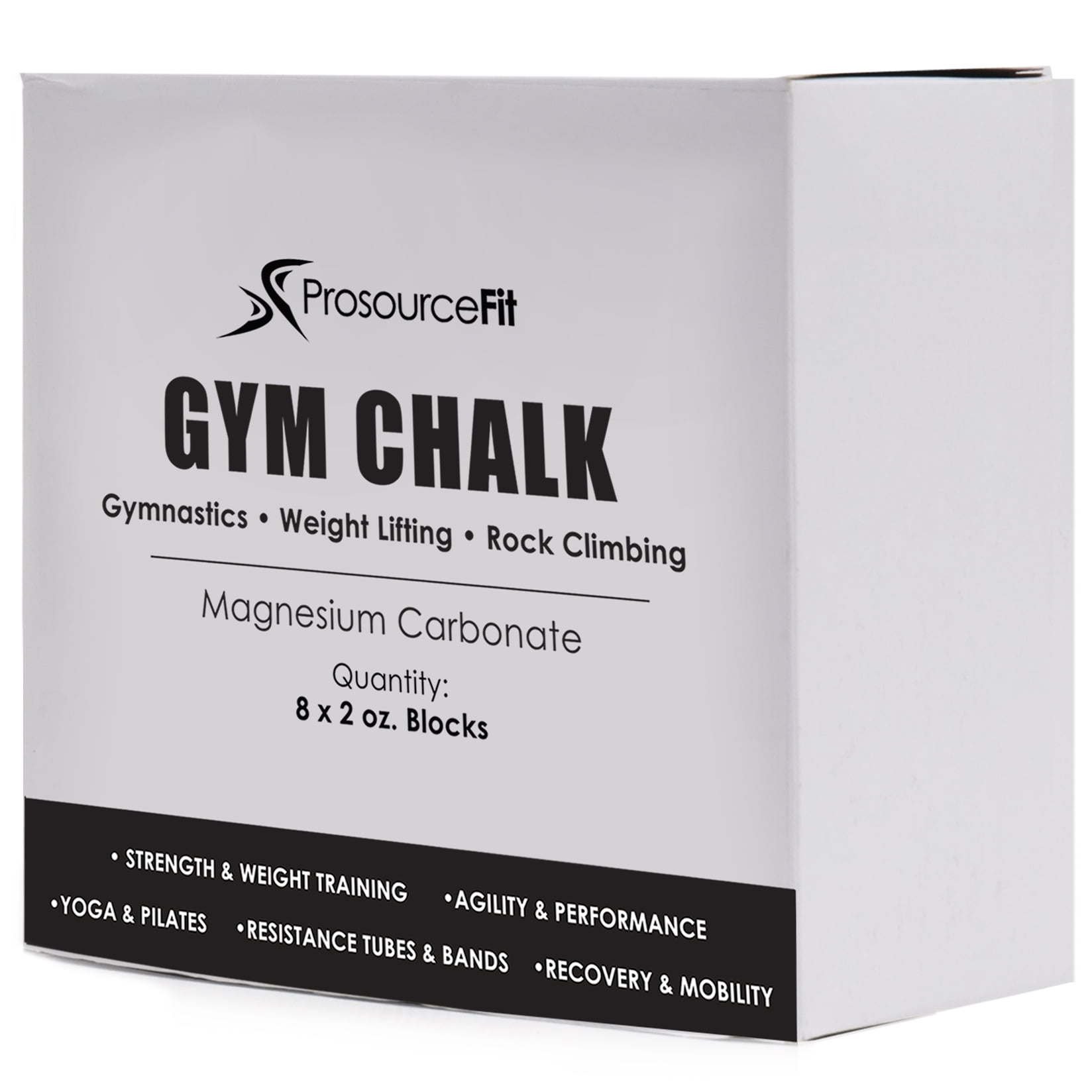 ETHOS Gym Chalk - Two 2 oz. Blocks - Magnesium Gymnastics Weightlifting  Grip New