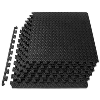 RitFit EVA Foam & Rubber Mixed Flooring Mats Interlocking Tiles Thick 0.5'', $69.99
