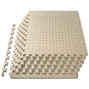 ProsourceFit Puzzle Exercise Mat, 1/2 Thick EVA Foam Interlocking Tiles