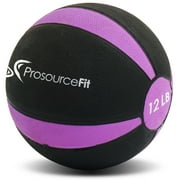ProsourceFit Rubber Medicine Ball, 12 lb
