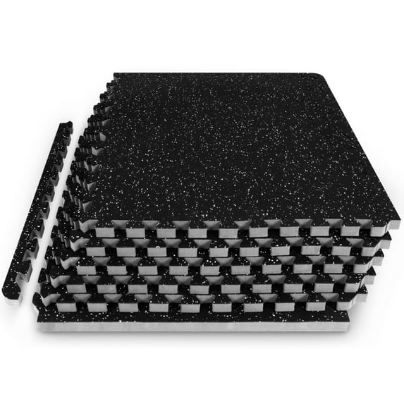 ProsourceFit Rubber Top Exercise Puzzle Mat 3/4-in, EVA Foam & Rubber Tiles