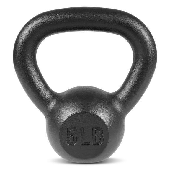 ProsourceFit Solid Cast Iron Kettlebells Weights for Full Body Workout, 5 to 45 lbs