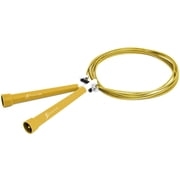 ProsourceFit Speed Jump Rope 10" Adjustable Length with Plastic Handles, Yellow