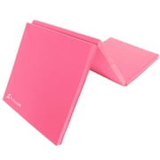 ProsourceFit Tri-Fold Folding Exercise  Mat 6x2-in, Pink