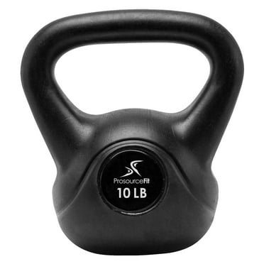 ProsourceFit Vinyl Coated Cast Iron Kettlebells 10-35 lb for Home Gym