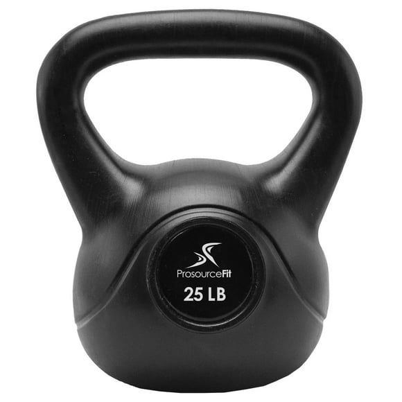 ProsourceFit Vinyl Coated Cast Iron Kettlebells 10-35 lb for Home Gym
