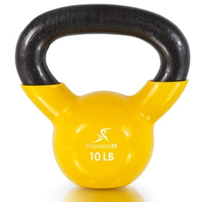 ProsourceFit Vinyl Coated Cast Iron Kettlebells Color Coded 5 - 45 lb
