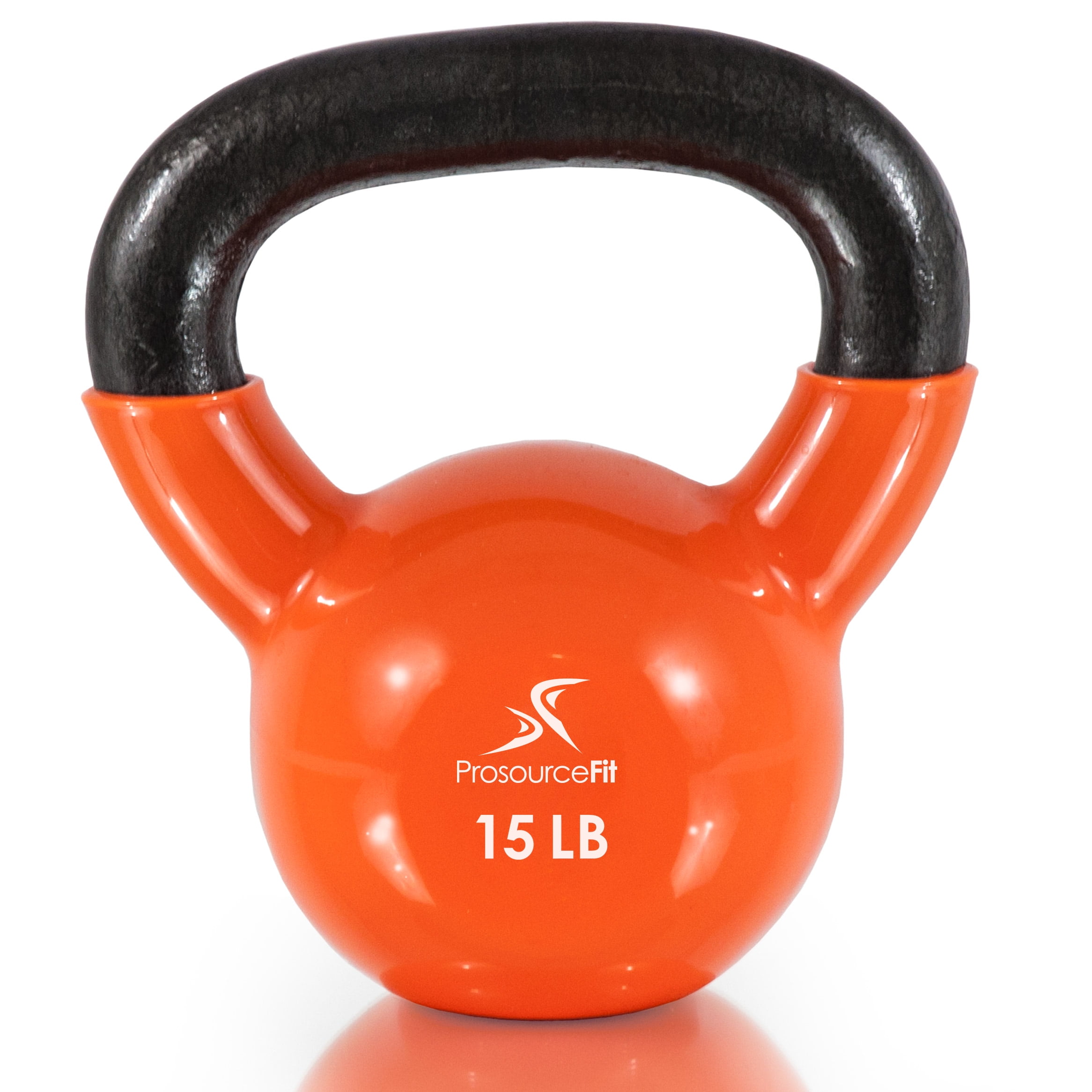 ProsourceFit Vinyl Coated Iron Kettlebell 15lb Walmart