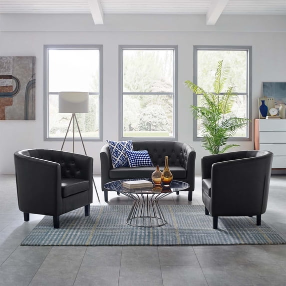 Prospect 3 Piece Upholstered Vinyl Set-EEI-4109