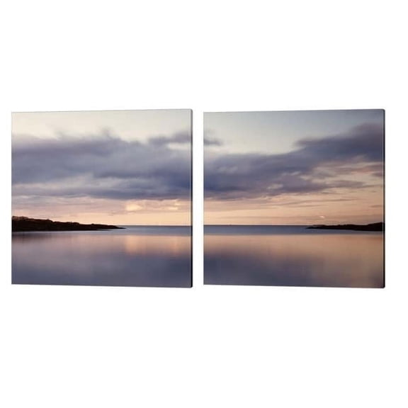 Prospect Light Panoramica 2 Color by Moises Levy Canvas Art Set of 2 14 inch X 14 inch Each