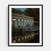 Prospect Park Boathouse, Brooklyn 01 - Brooklyn New York Photography Architecture Cityscape Nightlife Scenic Autumn Travel Poster Black Framed Wall Art Print 8 x 10 inches