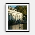 thumbnail image 1 of Prospect Park Boathouse, Brooklyn 03 - Brooklyn New York Photography Architecture Scenic Autumn Black Framed Wall Art Print 11 x 14 inches, 1 of 4