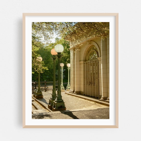 Prospect Park Boathouse, Brooklyn 04 - Brooklyn New York Photography Oak Framed Wall Art Print 24 x 30 inches