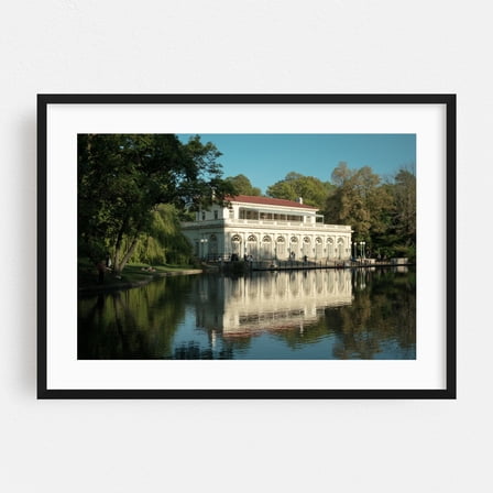 Prospect Park Boathouse, Brooklyn 08 - Brooklyn New York Photography Black Framed Wall Art Print 12 x 18 inches