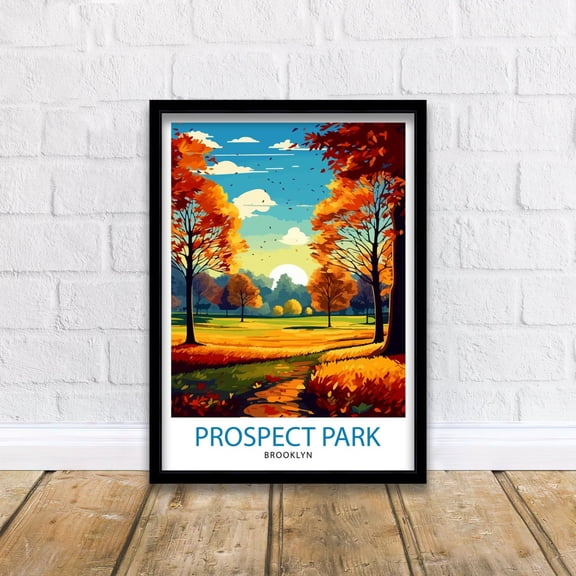 Prospect Park Brooklyn New York Landscape Decorative Interior Home Wall Art Poster