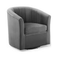 thumbnail image 1 of Modway Prospect Performance Velvet Swivel Armchair in Charcoal, 1 of 7