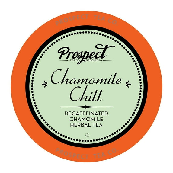 Prospect Tea Co. Chamomile Chill Tea Pods Decaffeinated Chamomile Tea Pods for Relaxation, 40 pc