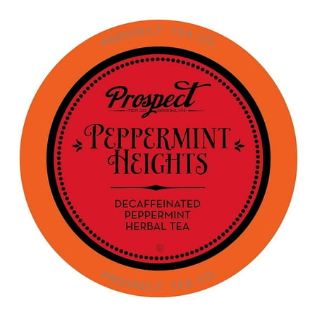 Prospect Tea Co. Peppermint Heights Tea Pods Decaf Tea Pods for Single-Serve Coffee Brewers, 40 Count