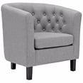 thumbnail image 1 of Modway Prospect Upholstered Fabric Armchair in Light Gray, 1 of 5