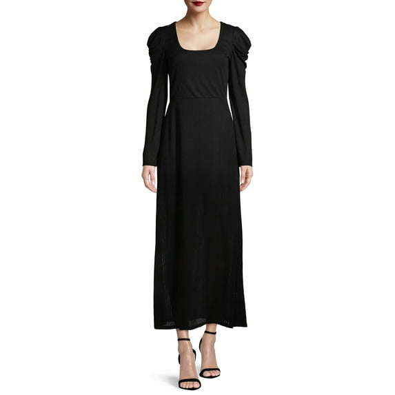 Prospect the Label Women's Puff Sleeve Rib Dress